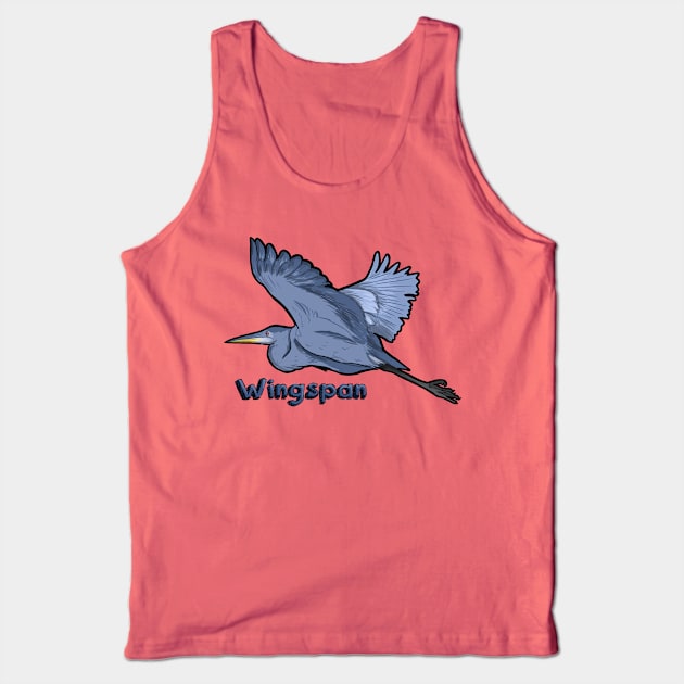 Wingspan Heron Tank Top by LexiMelton